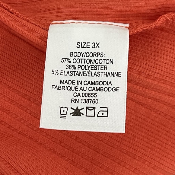 Orange Addition-Elle Women's Rib-Knit Halter Tank Top - Picture 6 of 7